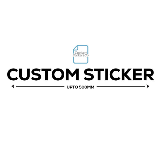 Large Custom Text Transfer Sticker - 500MM